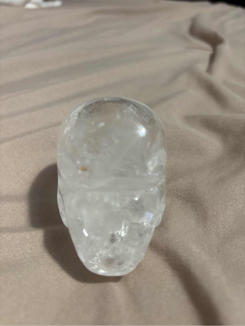 Clear Quartz Crystal Skull Carving Spiritual Déco - Picture 5 of 6